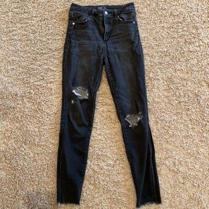 Abercrombie High Rise Skinny Black Jeans